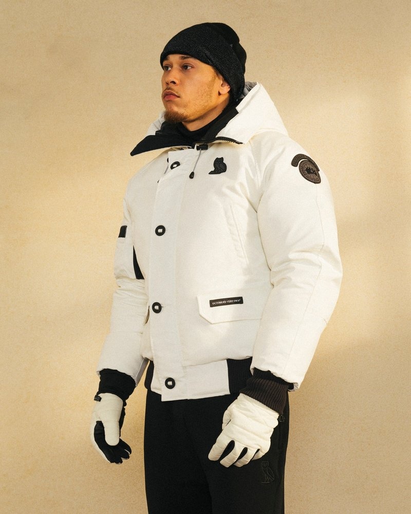 outerwear octobers very own ovo canada goose chilliwack bomber white