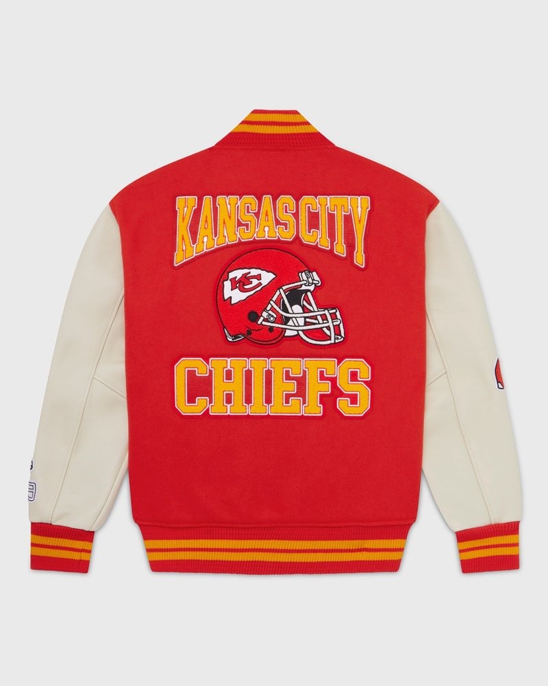 outerwear octobers very own ovo nfl kansas city chiefs varsity jacket red