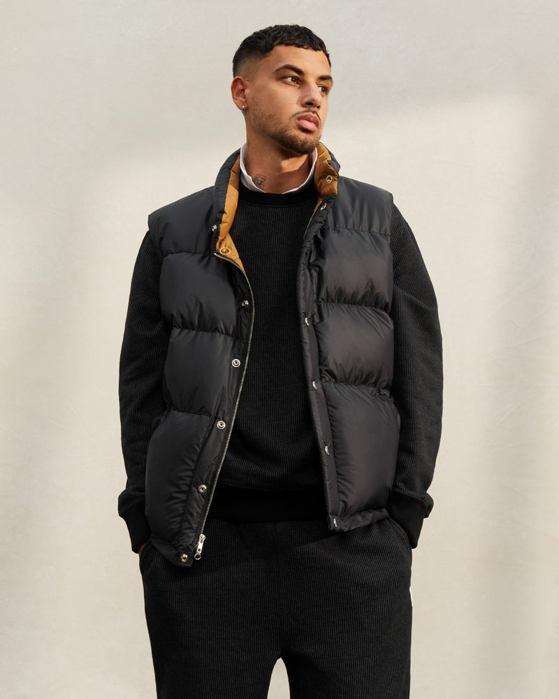 outerwear octobers very own ovo crescent down works italian vest black