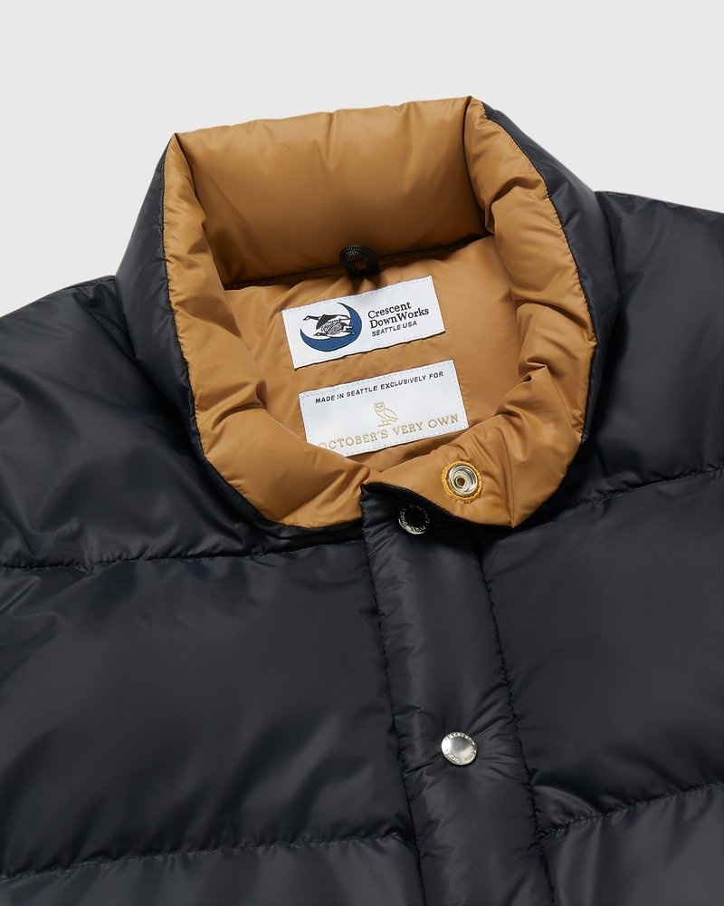outerwear octobers very own ovo crescent down works italian vest black