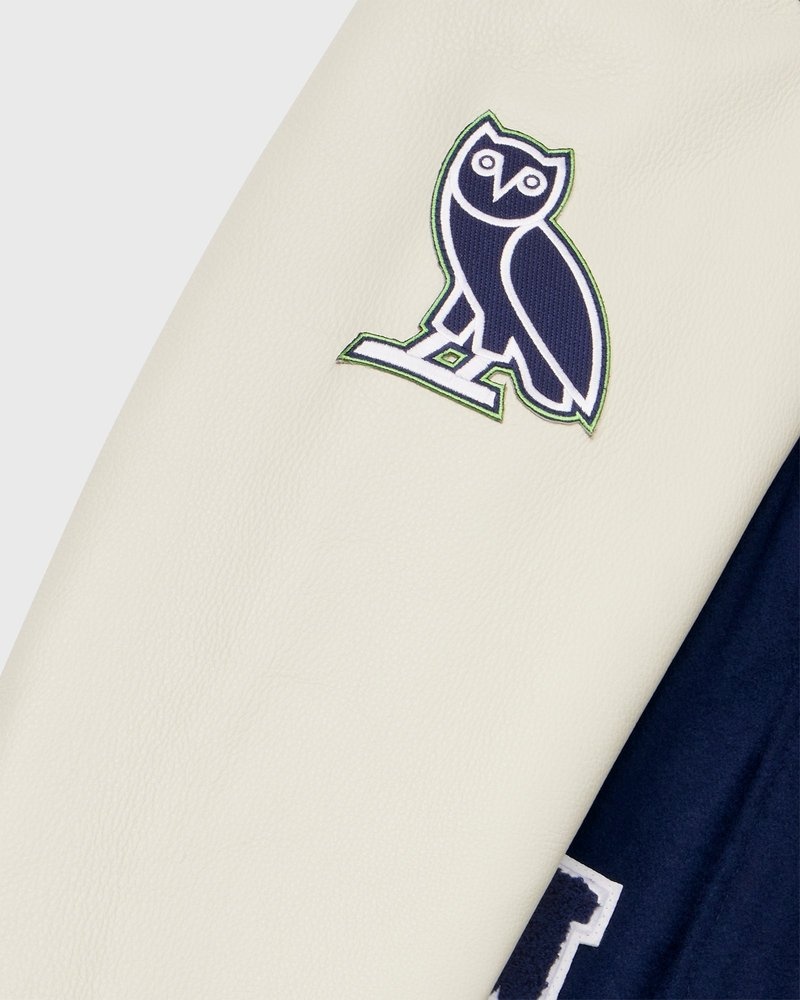 outerwear octobers very own ovo nfl seattle seahawks varsity jacket blue
