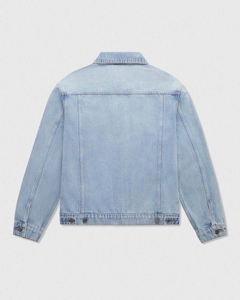octobers very own ovo trucker jacket blue outerwear
