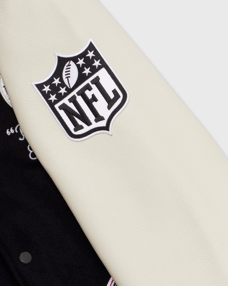 outerwear octobers very own ovo nfl atlanta falcons varsity jacket black