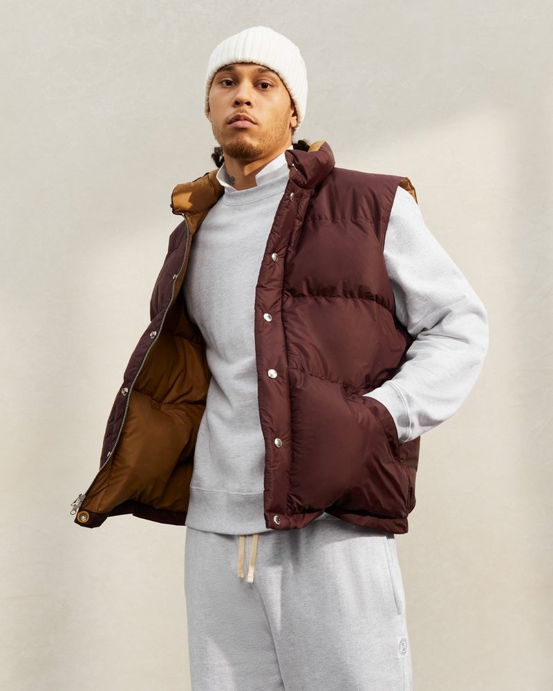 outerwear octobers very own ovo crescent down works italian vest wine