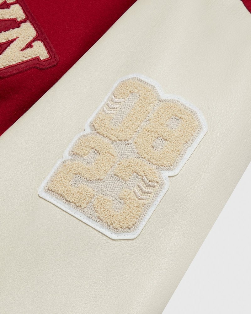outerwear octobers very own ovo collegiate jacket redcream