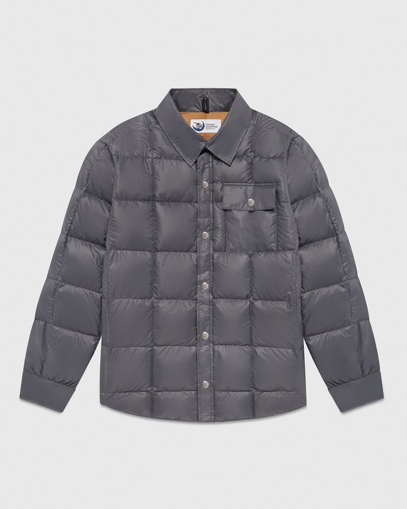 outerwear octobers very own ovo crescent down works down shirt gray