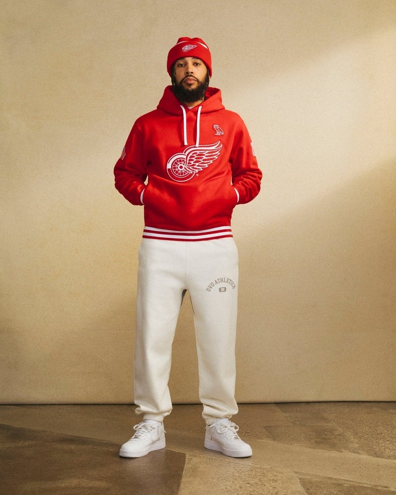sweaters octobers very own ovo detroit red wings hoodie reds