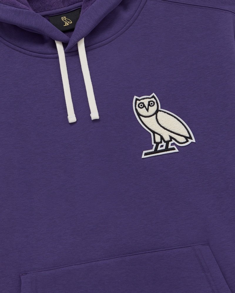 sweaters octobers very own ovo mini og plush hoodie purple