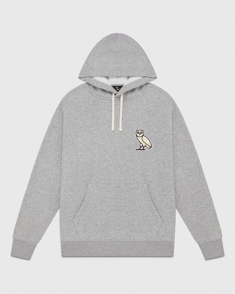 sweaters octobers very own ovo mini og plush hoodie gray