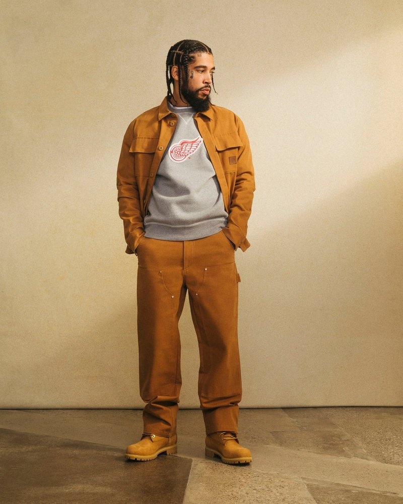 octobers very own ovo detroit red wings crewneck sweaters gray