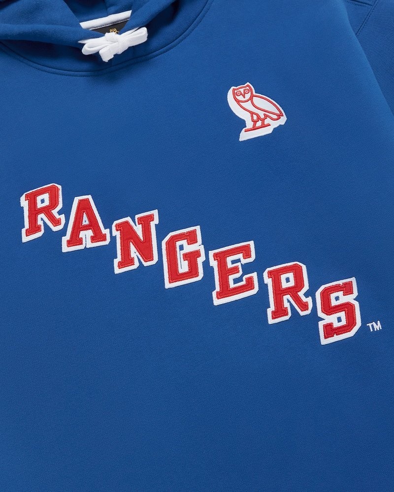 sweaters octobers very own ovo new york rangers hoodie blue