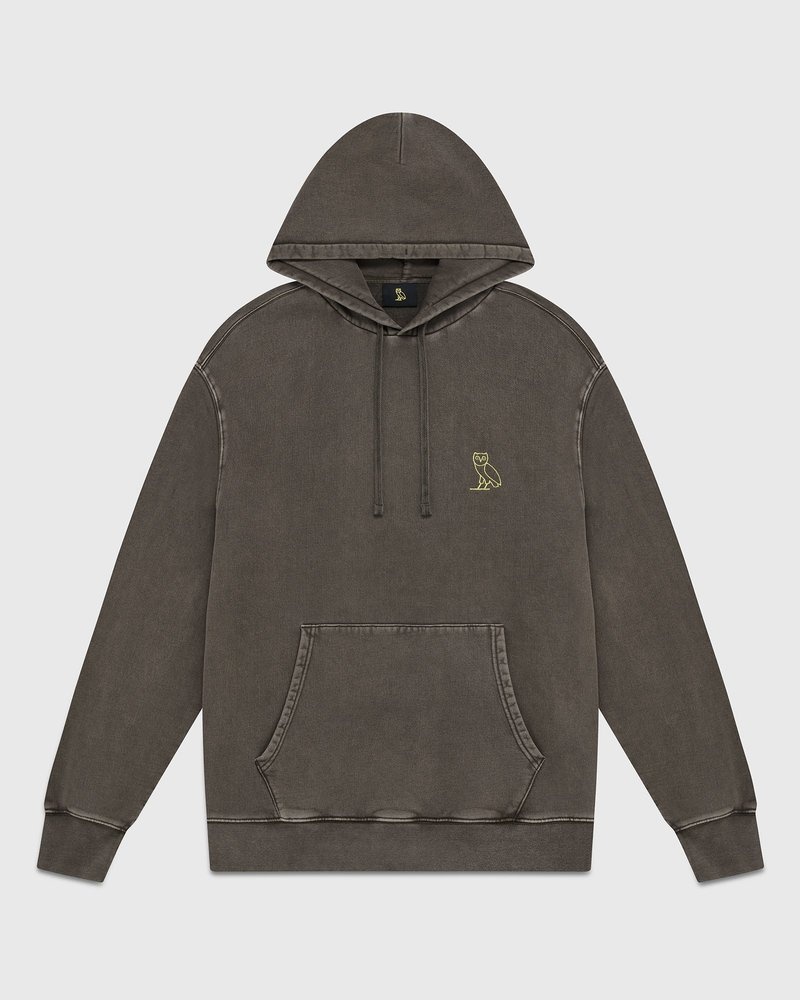 sweaters octobers very own ovo muskoka garment dyed hoodie brown