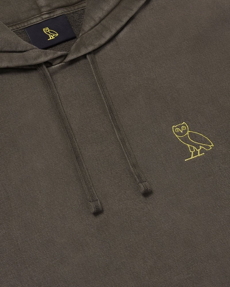 sweaters octobers very own ovo muskoka garment dyed hoodie brown