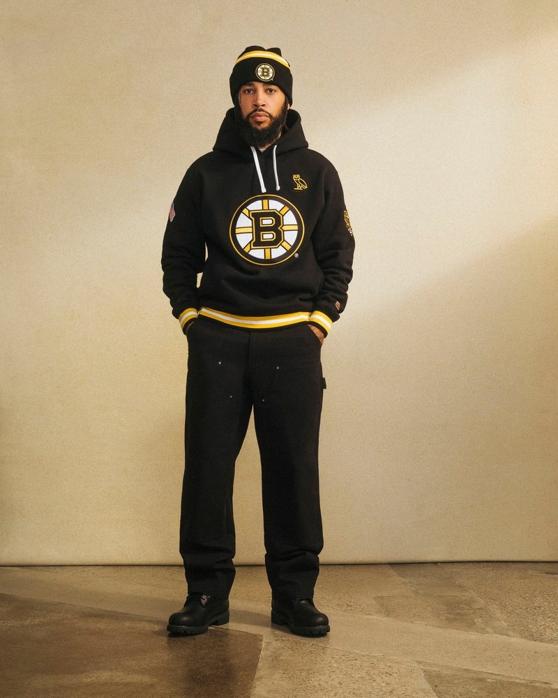 octobers very own ovo boston bruins hoodie sweaters black