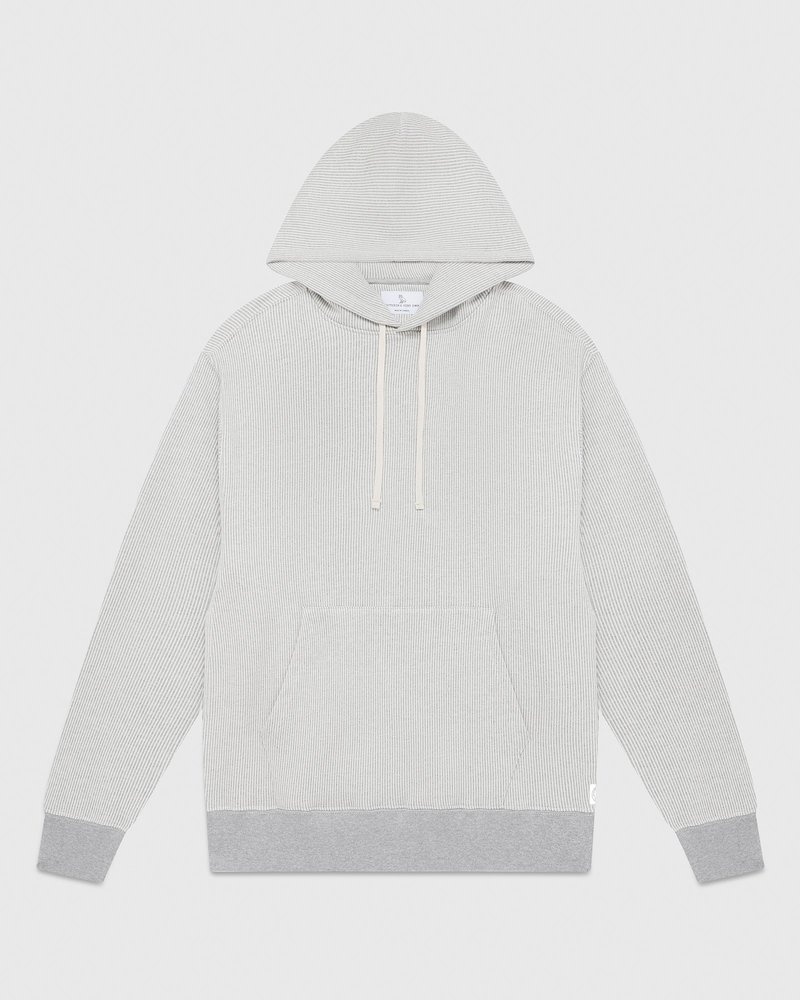 sweaters octobers very own ovo seersucker fleece hoodie greycream