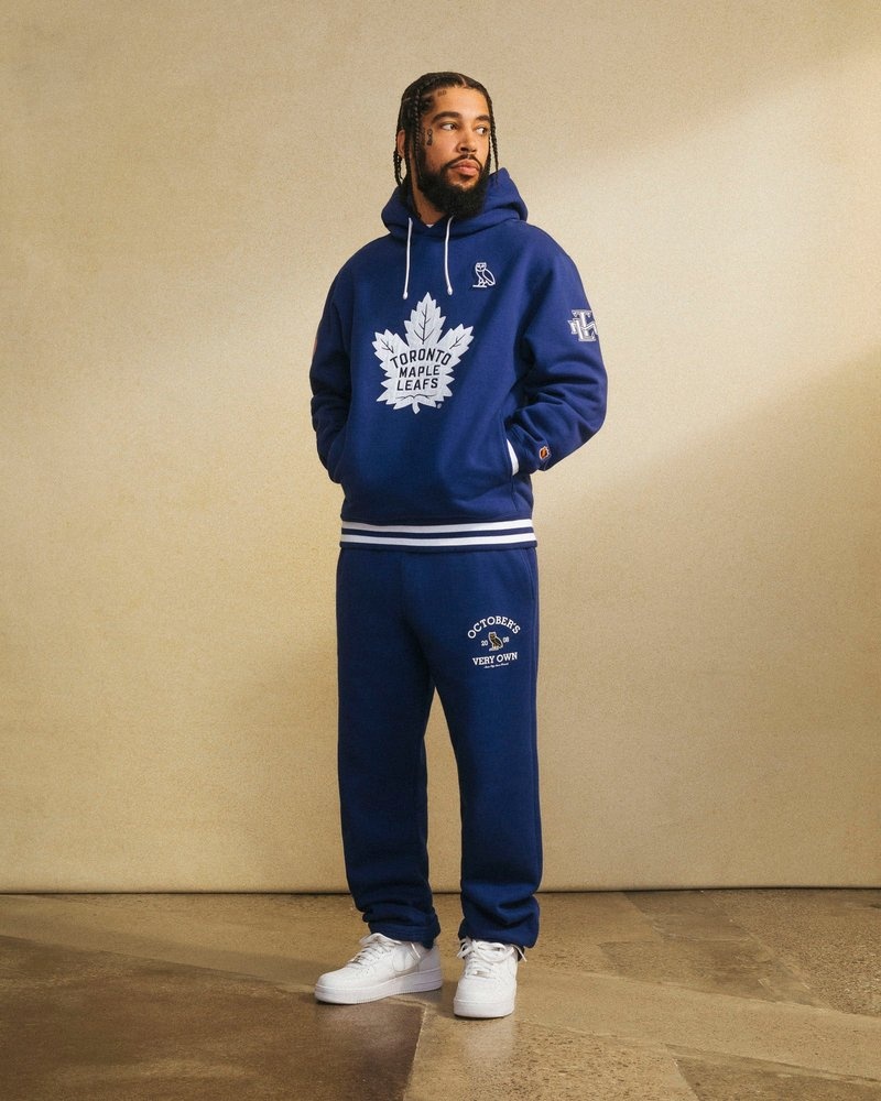 octobers very own ovo toronto maple leafs hoodie blue sweaters