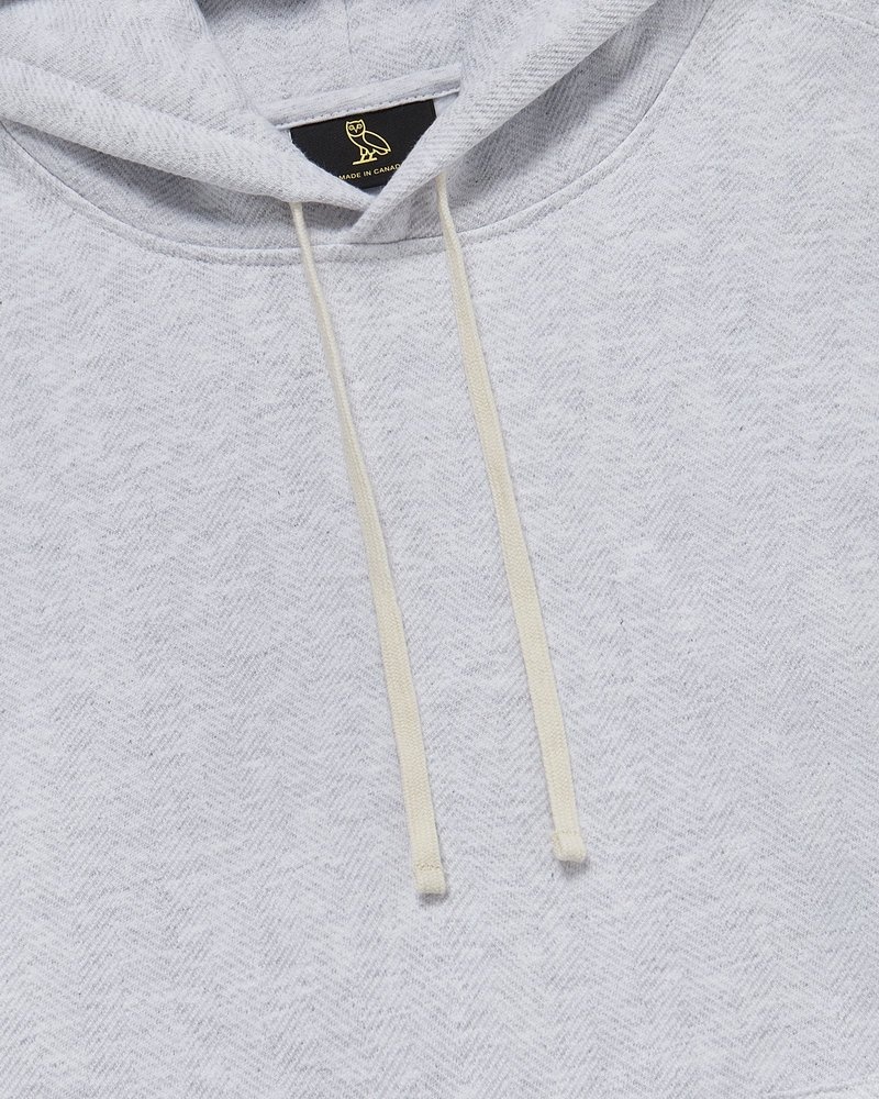 sweaters octobers very own ovo herringbone hoodie gray