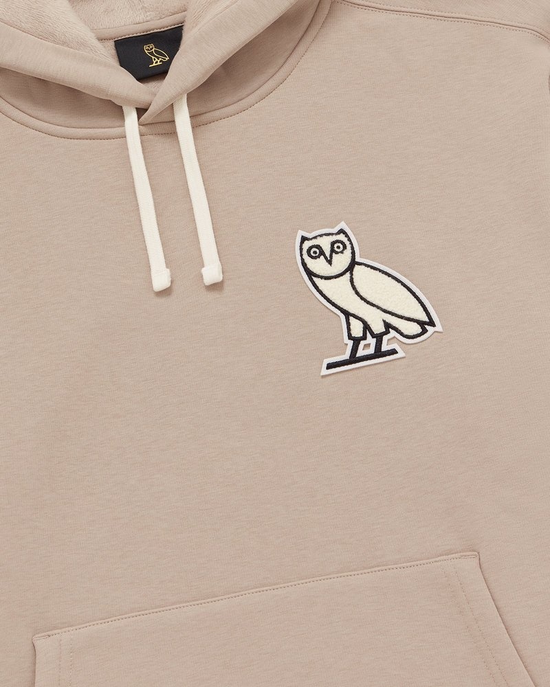 sweaters octobers very own ovo mini og plush hoodie sand