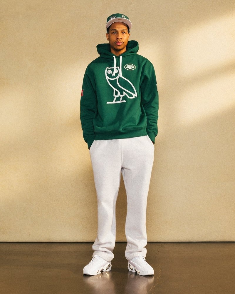 sweaters octobers very own ovo nfl new york jets og hoodie green