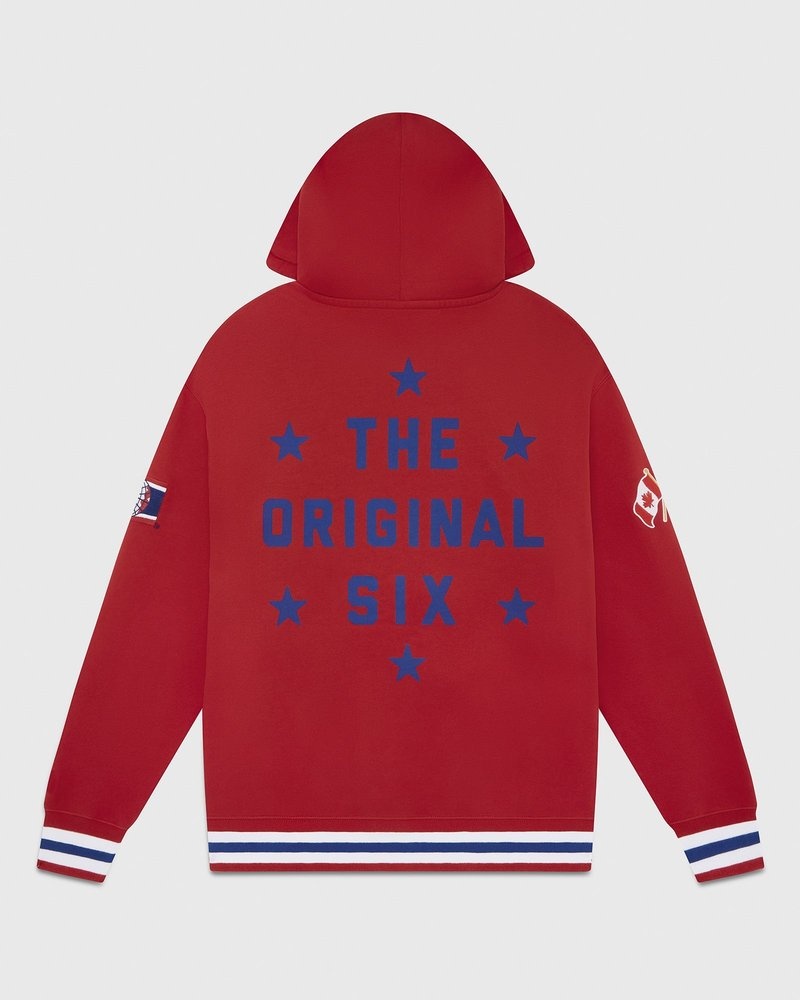 octobers very own ovo montreal canadiens hoodie red sweaters