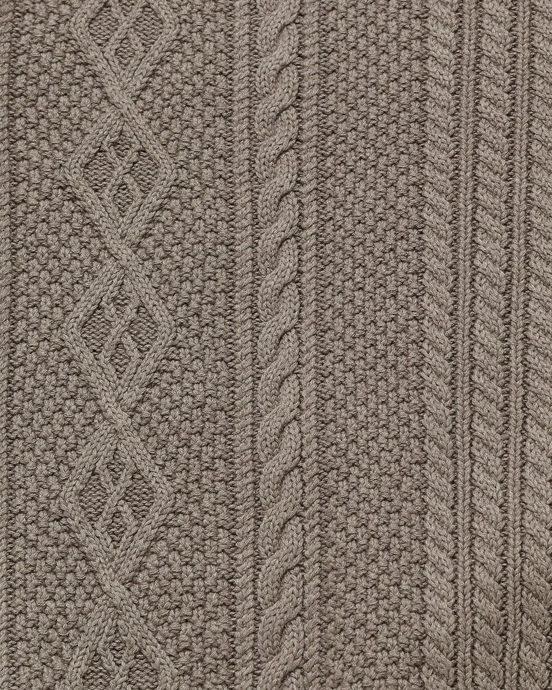 tops octobers very own ovo cable knit turtleneck sweater taupe