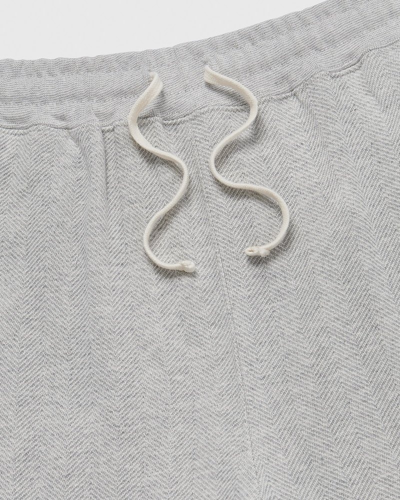 octobers very own ovo herringbone open hem sweatpant gray