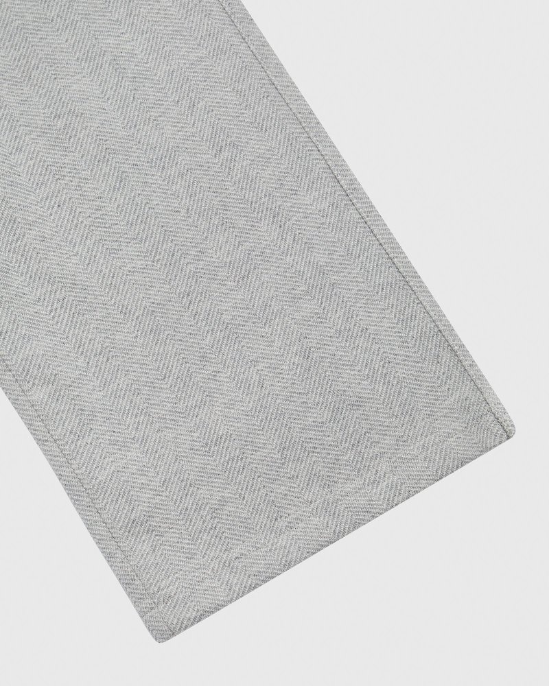 octobers very own ovo herringbone open hem sweatpant gray