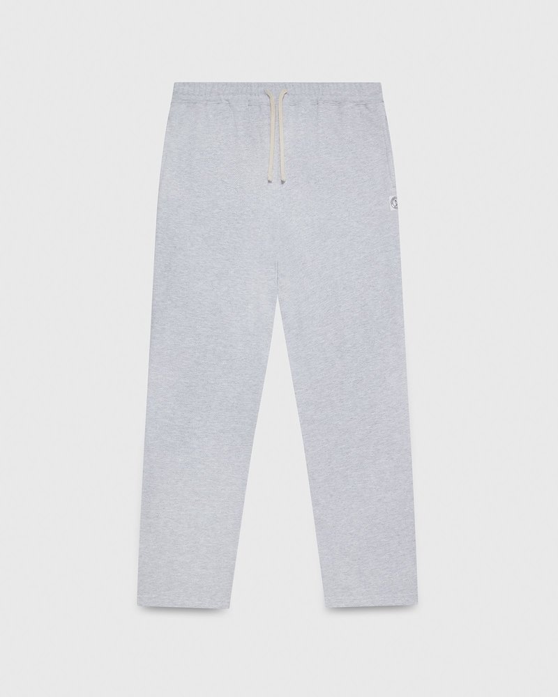 octobers very own ovo herringbone open hem sweatpant gray