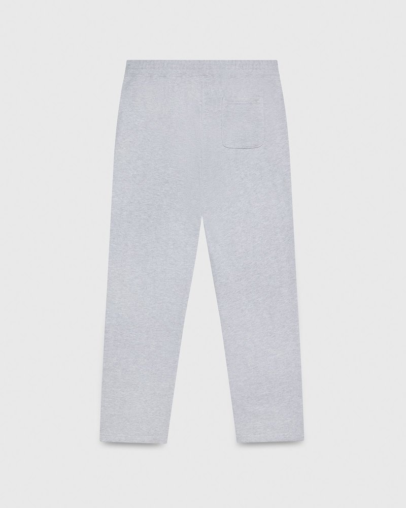 octobers very own ovo herringbone open hem sweatpant gray