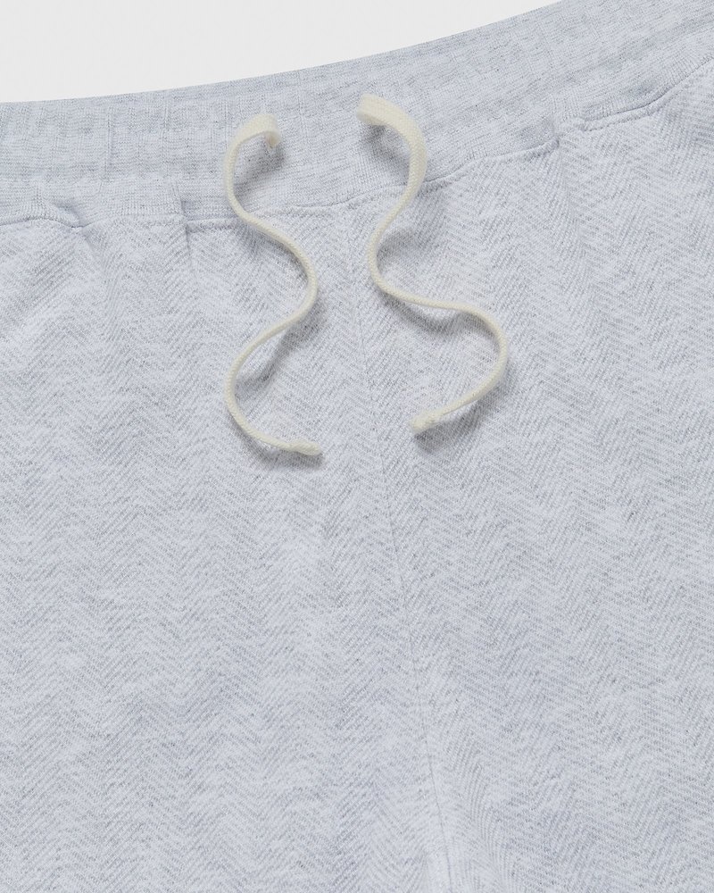 octobers very own ovo herringbone open hem sweatpant gray