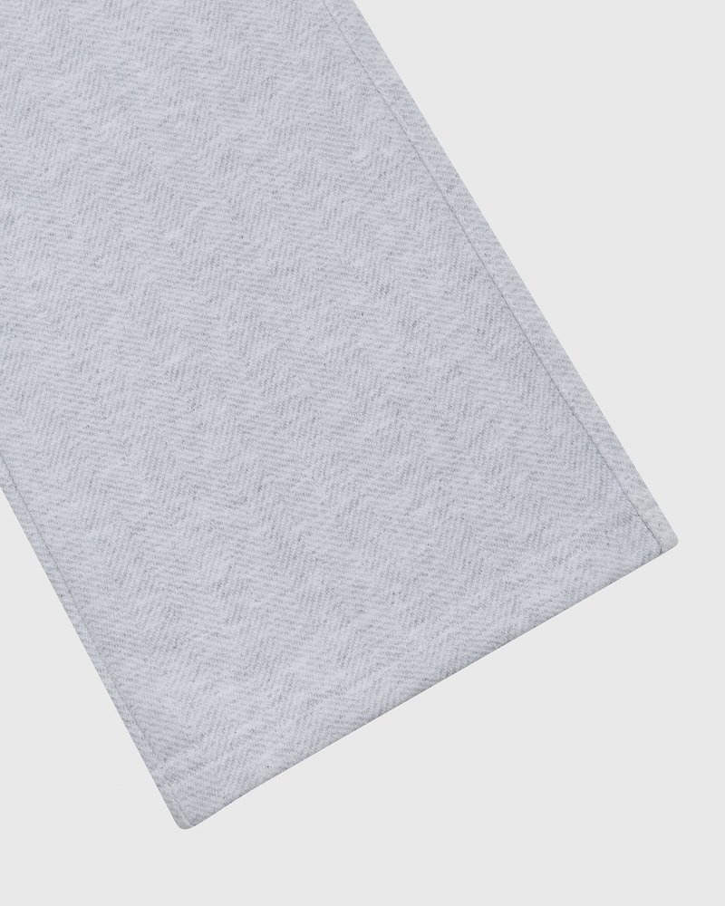 octobers very own ovo herringbone open hem sweatpant gray