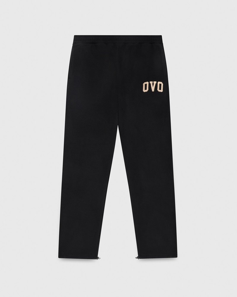 octobers very own ovo arch logo open hem sweatpant black
