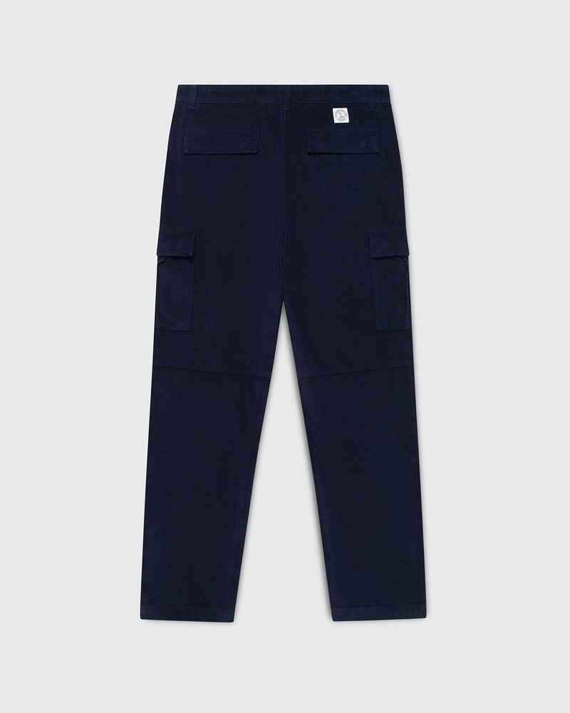 octobers very own ovo corduroy cargo pant navy blue