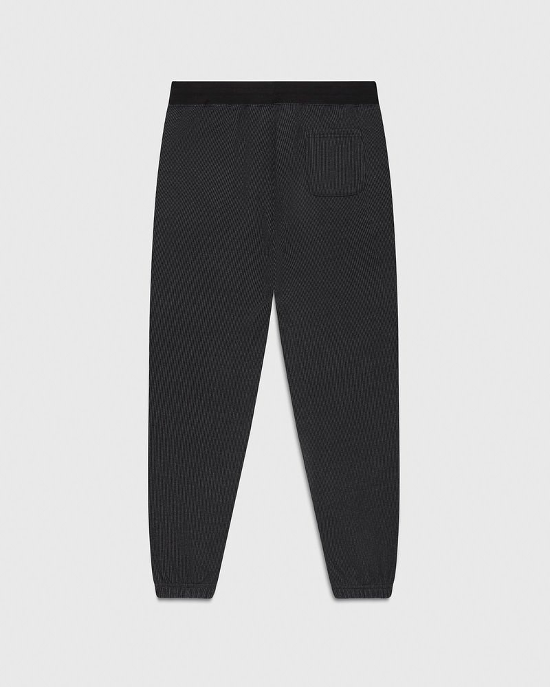 octobers very own ovo seersucker fleece relaxed fit sweatpant blackcharcoal