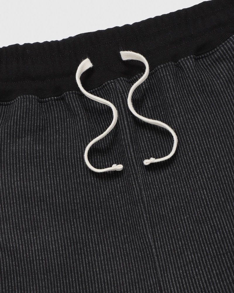 octobers very own ovo seersucker fleece relaxed fit sweatpant blackcharcoal