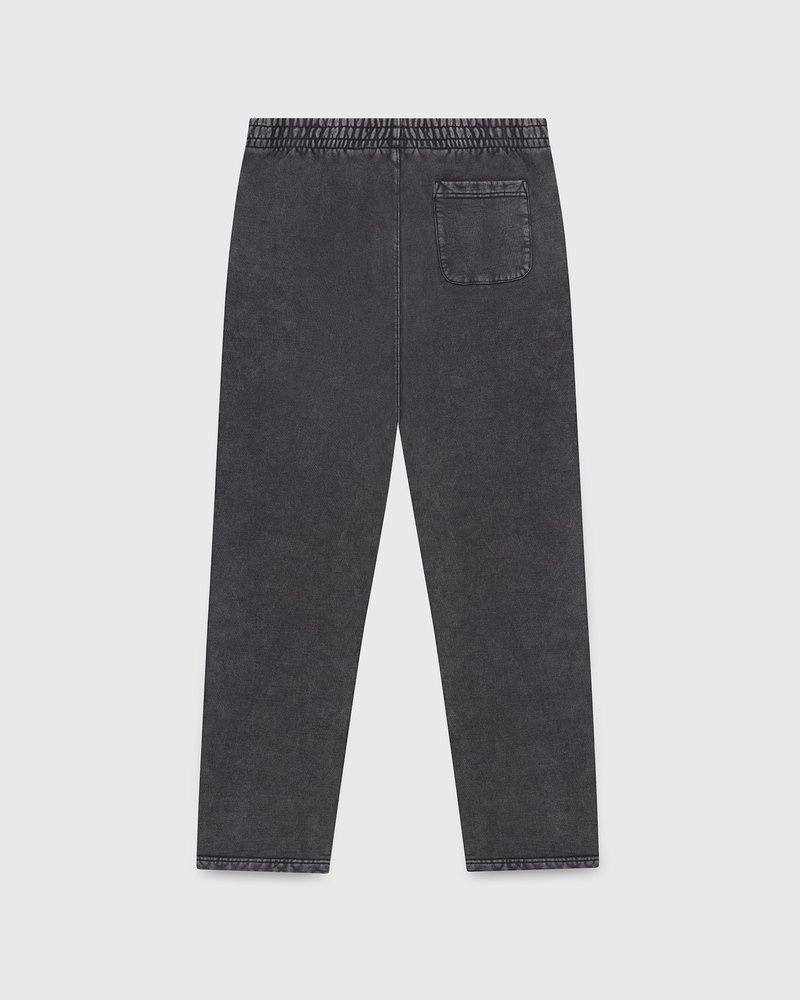 octobers very own ovo muskoka garment dyed open hem sweatpant black