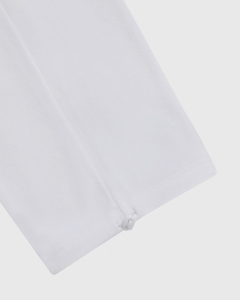 octobers very own ovo arch logo open hem sweatpant white