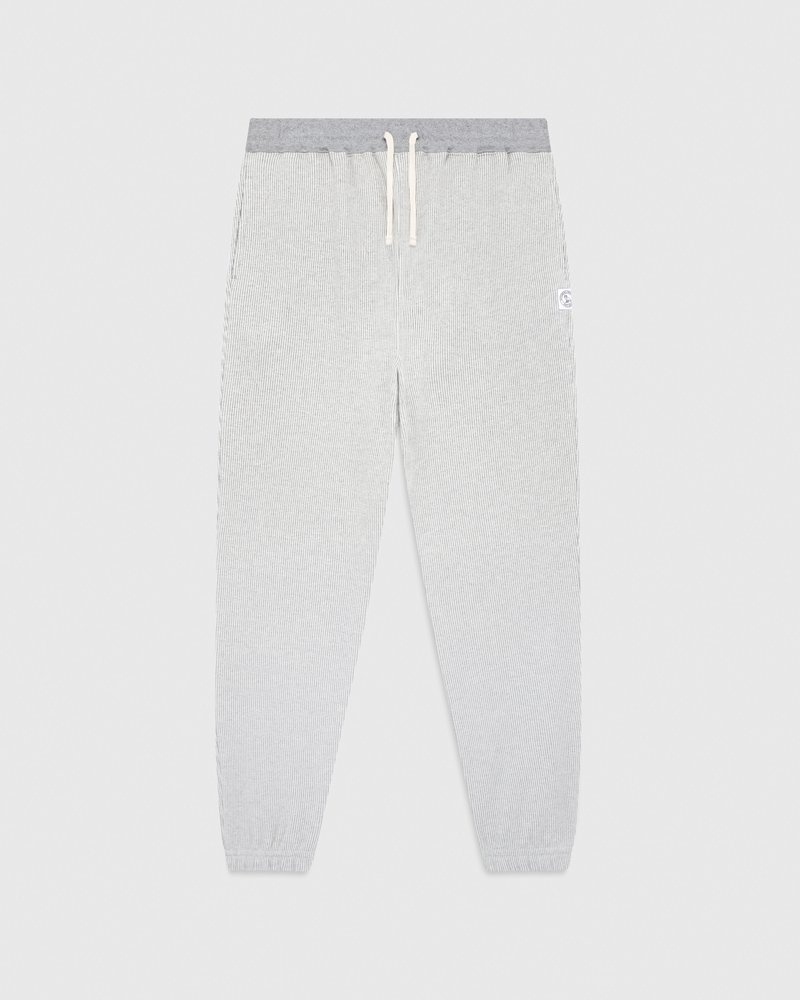 pants octobers very own ovo seersucker fleece relaxed fit sweatpant greycream