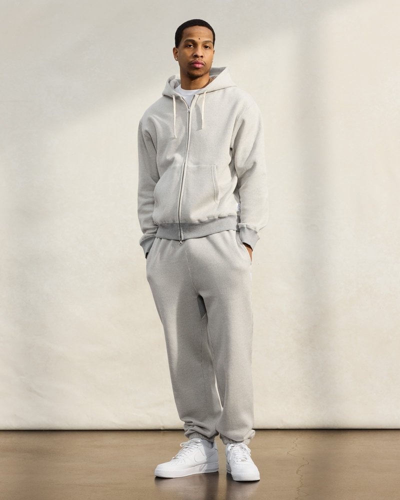 pants octobers very own ovo seersucker fleece relaxed fit sweatpant greycream