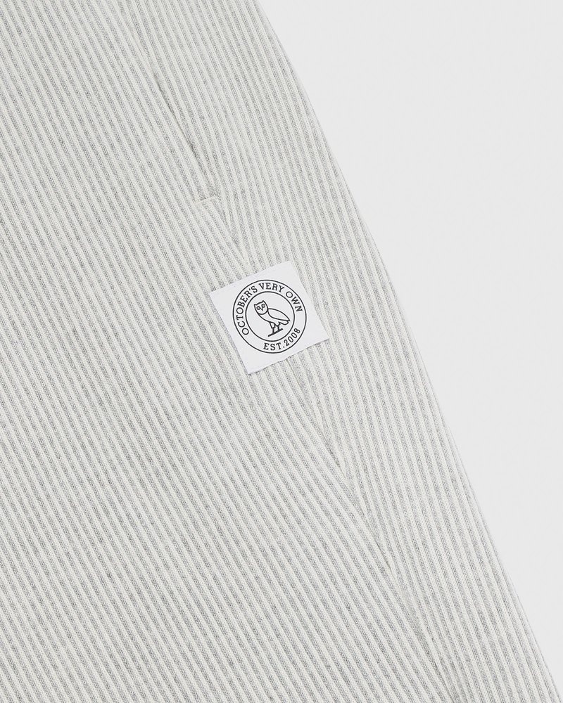 pants octobers very own ovo seersucker fleece relaxed fit sweatpant greycream