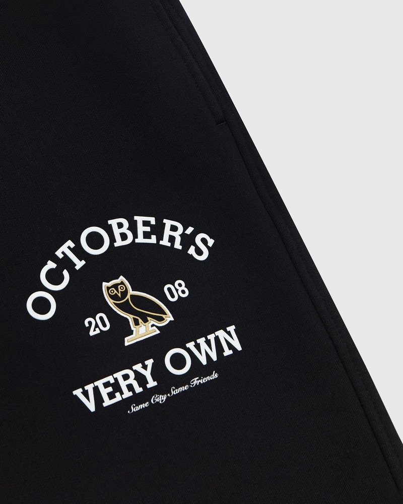 octobers very own ovo collegiate open hem sweatpant black