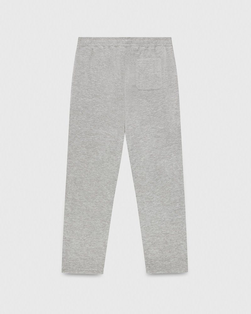 octobers very own ovo arch logo open hem sweatpant gray