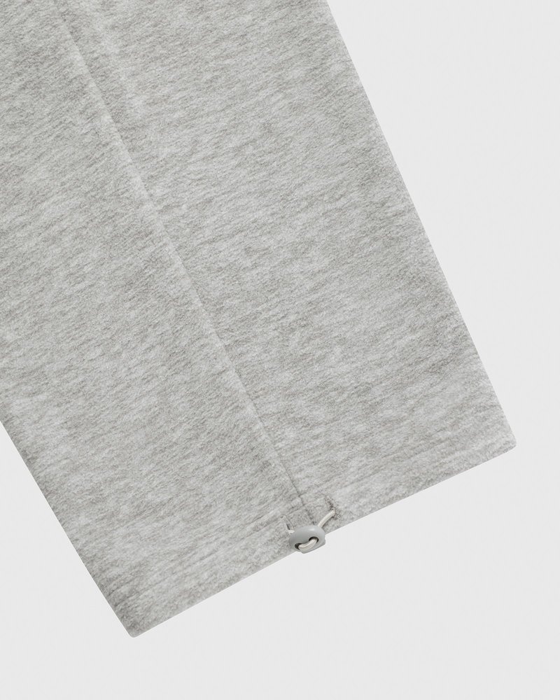 octobers very own ovo arch logo open hem sweatpant gray