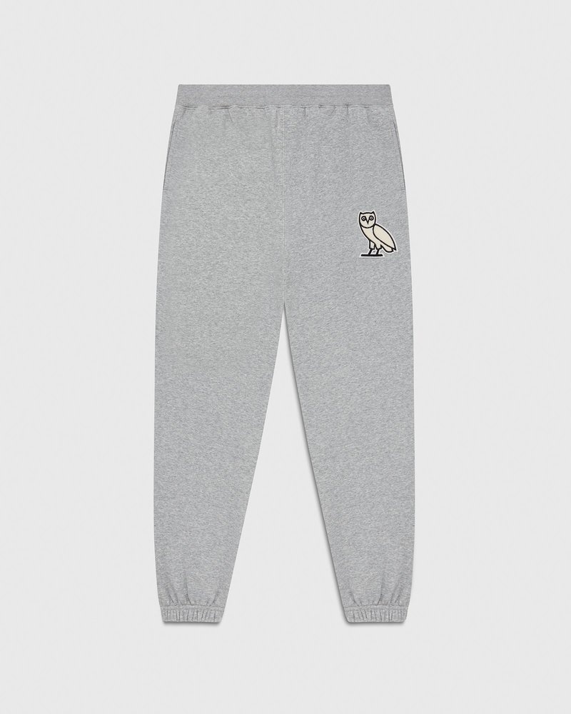 octobers very own ovo mini og plush sweatpant gray