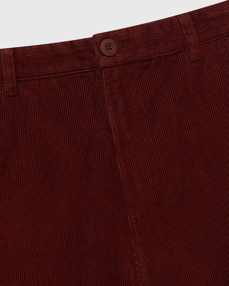 octobers very own ovo corduroy cargo pants red