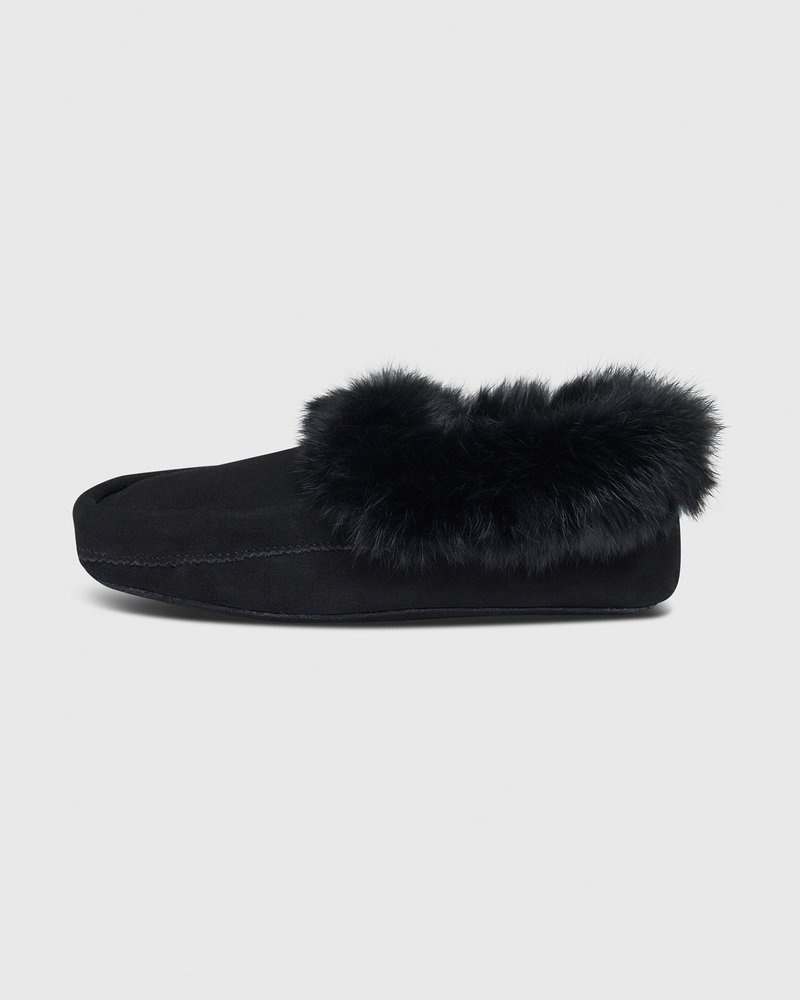 octobers very own ovo manitobah tipi moccassin shoes black