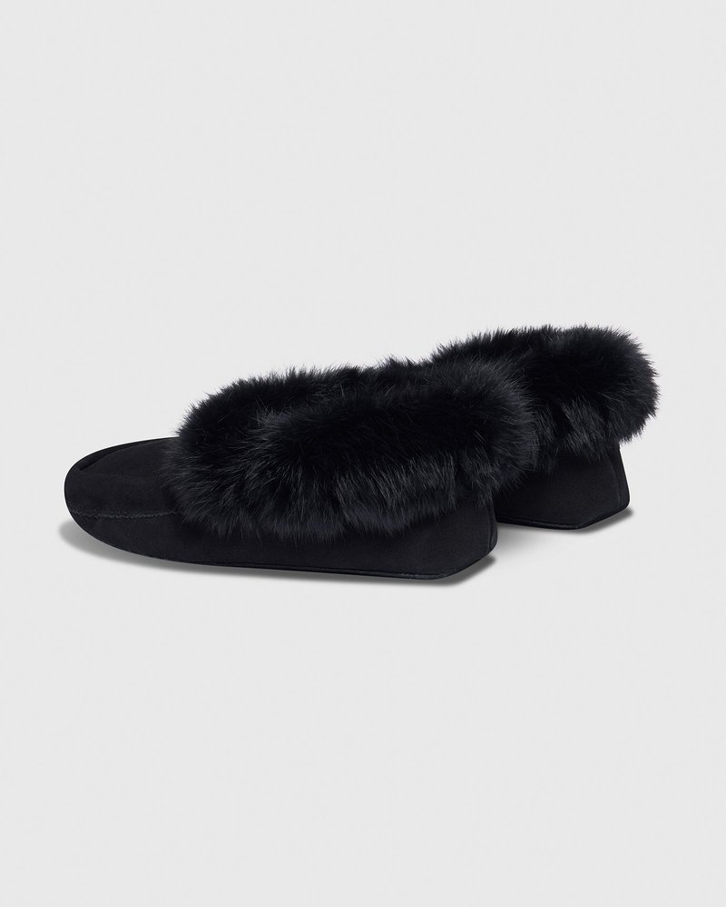 octobers very own ovo manitobah tipi moccassin shoes black