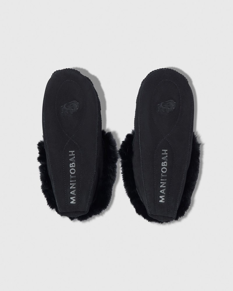 octobers very own ovo manitobah tipi moccassin shoes black