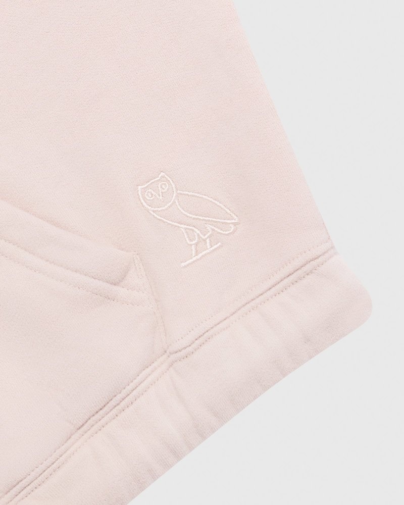 sweaters octobers very own ovo cropped hoodie pink