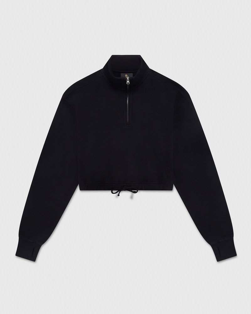 sweaters octobers very own ovo quarter zip mockneck sweatshirt black
